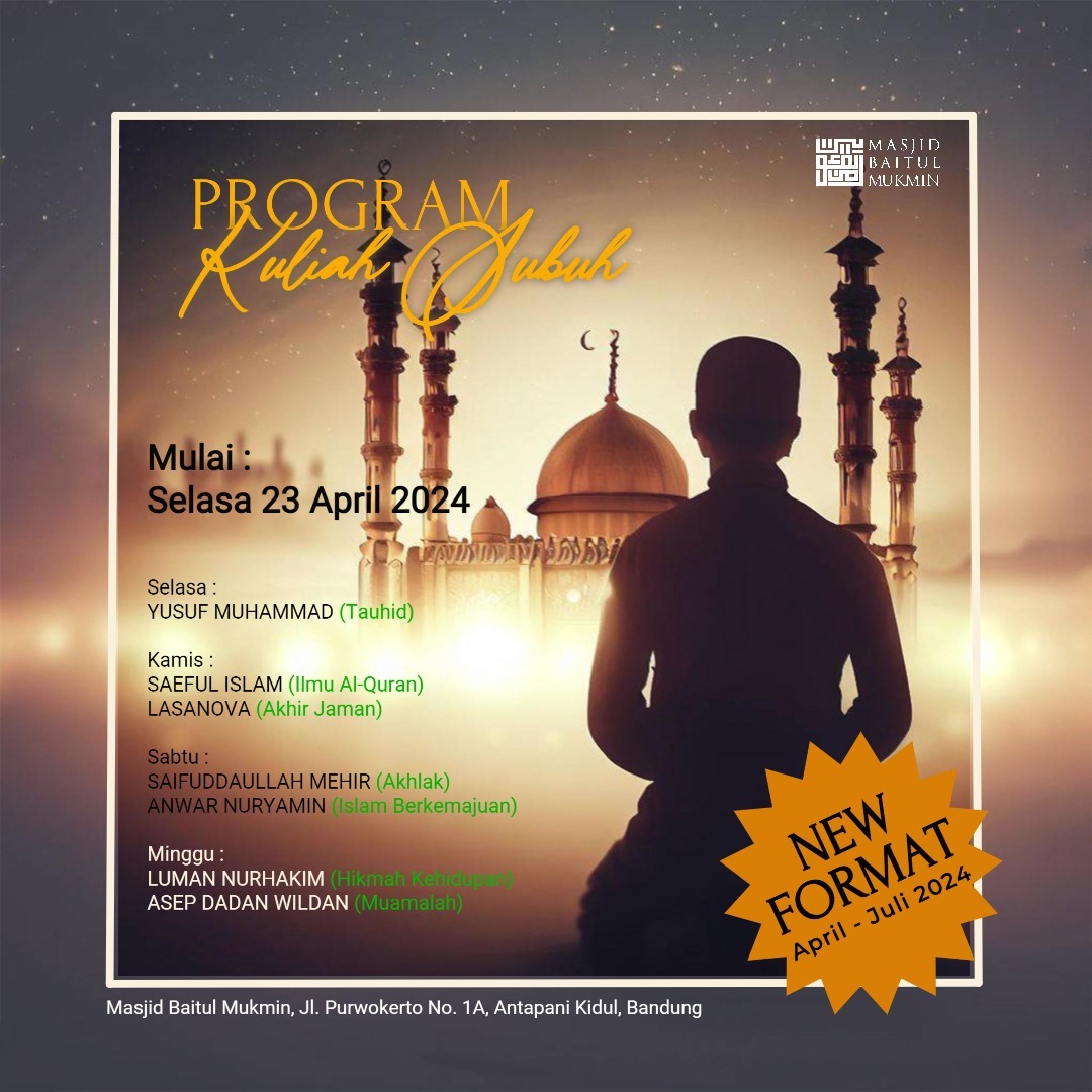 Kuliah Subuh April - Juli