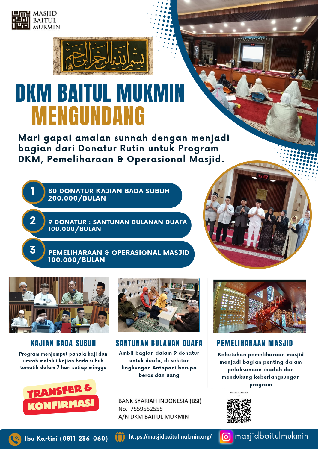 DKM Baitul Mukmin Mengundang Donatur DKM Baitul Mukmin Mengundang Donatur